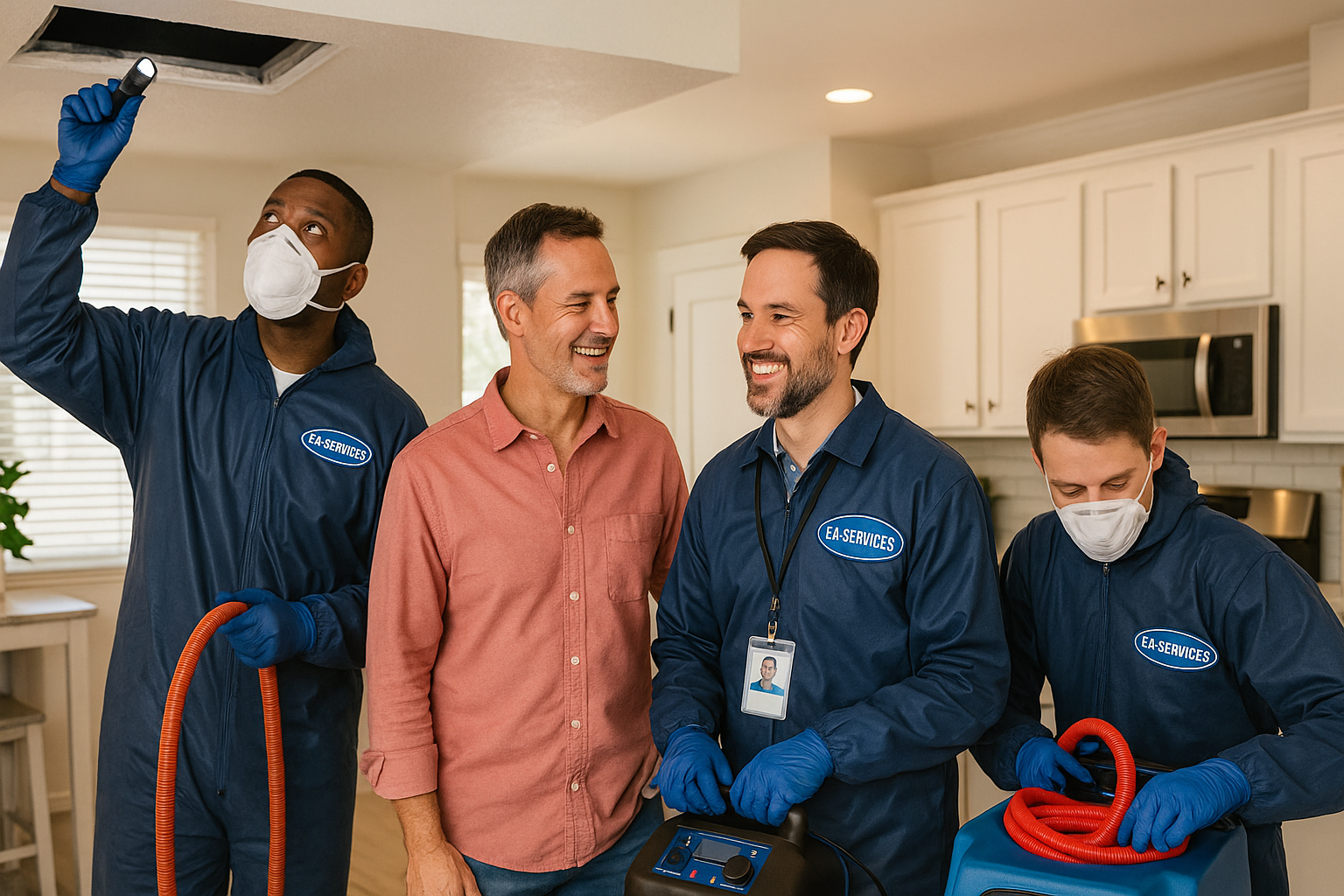 Professional cleaning team working in Mammoth